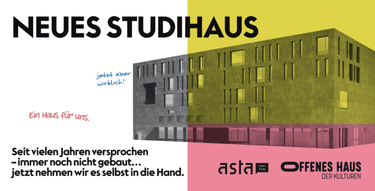 Aktionstag Neues Studihaus: Banner
