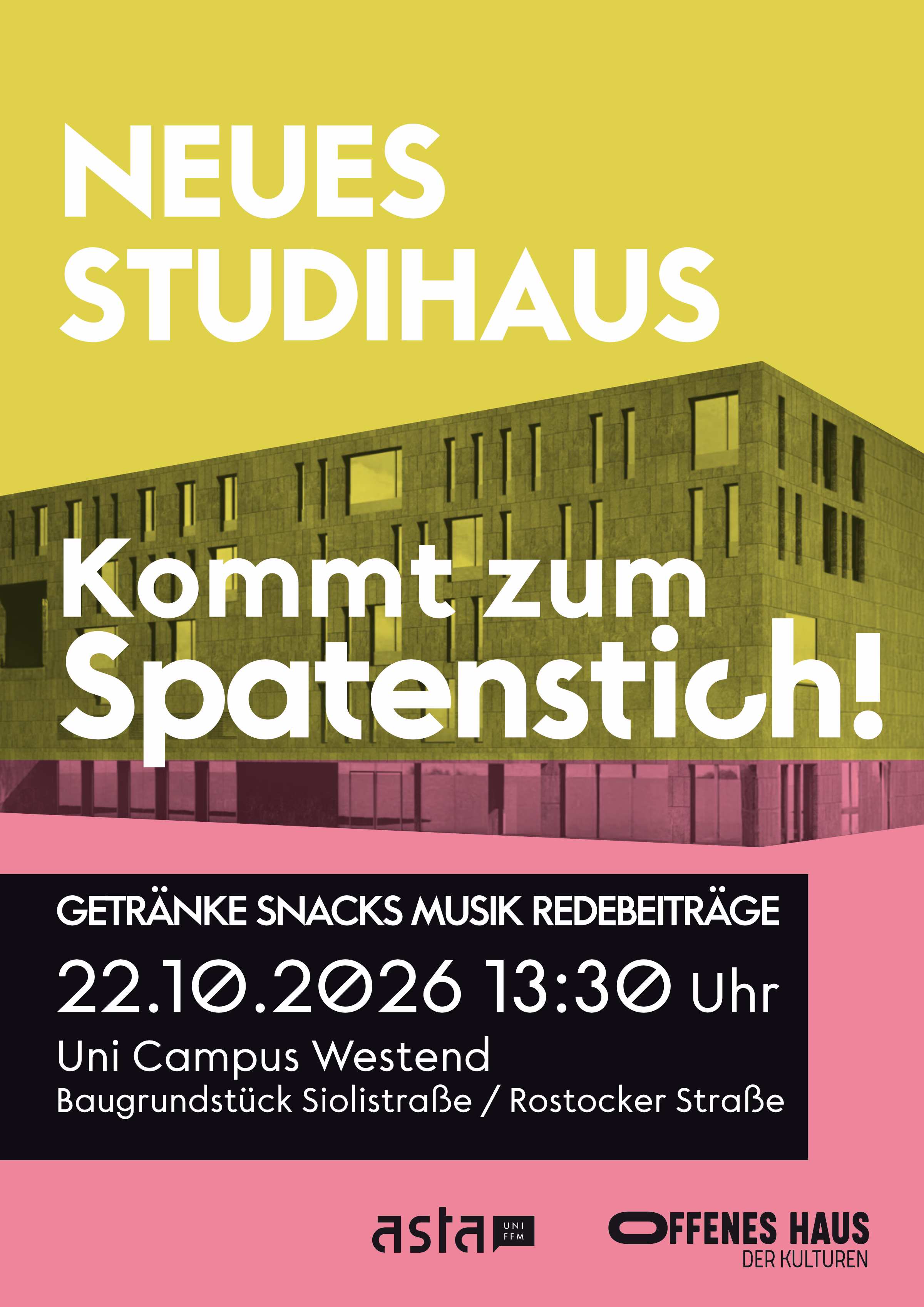 Aktionstag Neues Studihaus: Plakat
