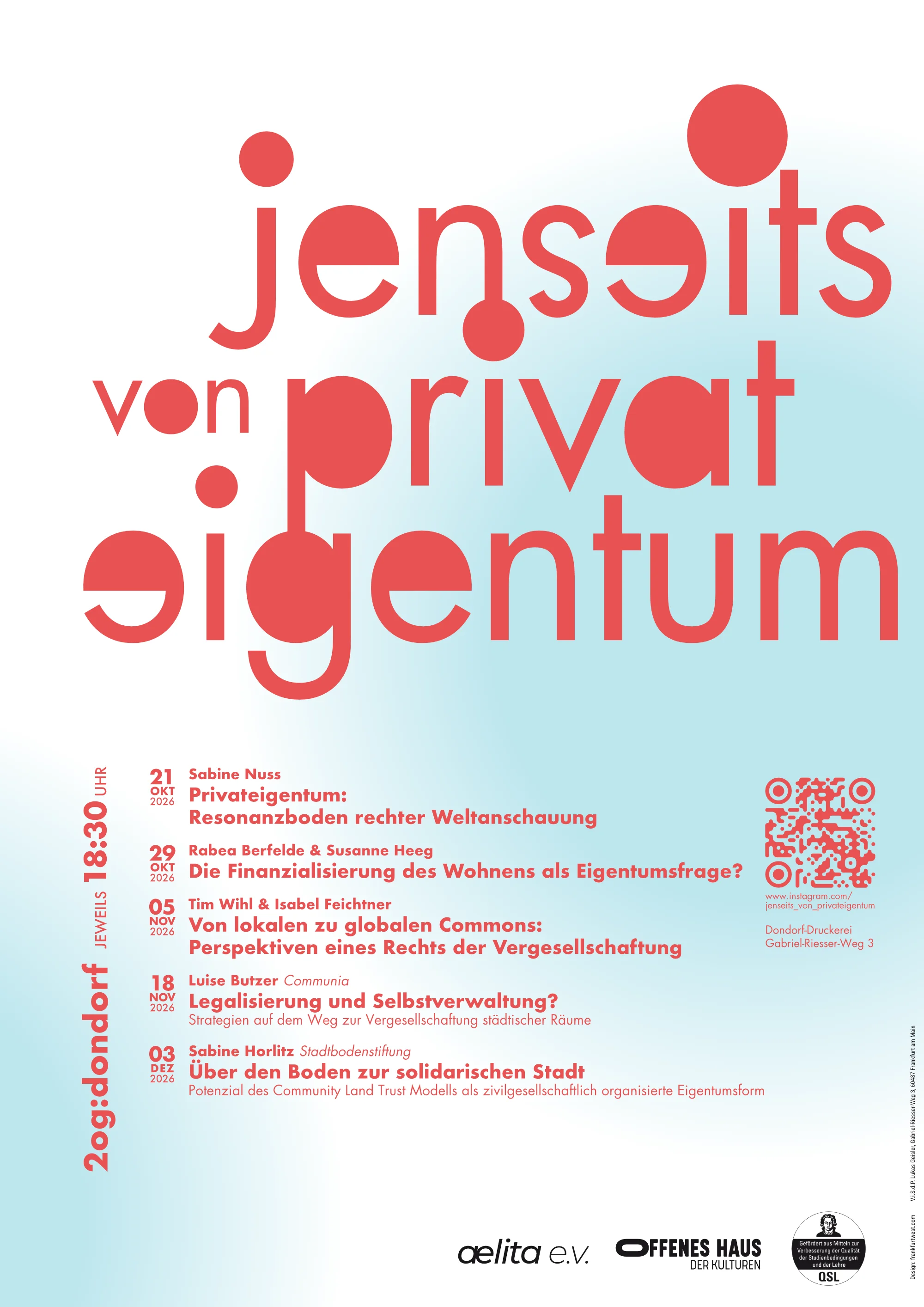 Jenseits von Privateigentum: Plakat